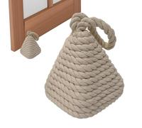 Fermaporta per porta a terra - Fermaporta con a corda pesante, ancora in iuta con maniglia | Corte ponderata e fermalibri rustici multiuso per la porta della camera, il blur di finestra
