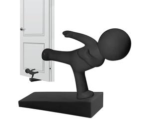 Fermaporta per porta interna - Fermaporta in Pūerta con simpatiche figure in per decorazione del pavimento | dispositivo di sicurezza del paraurti inferiore per appartamento, ufficio, camera da