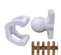 Fermaporta Per Porte Interne | Modellazione 3D Doppia Sicurezza - Anti-Shock A Parete con Rotella per Bagno Camera Da Cucina Armadio Casa & Viaggi