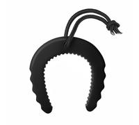 Fermaporta per primo soccorritore, fermaporta con cavo di sicurezza, per forze dell'ordine, servizi di emergenza, accessori per vigili del fuoco, nero A