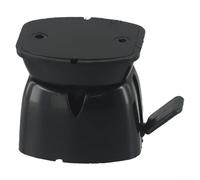 Fermaporta per roulotte, camper, rimorchio, in nylon, fermo di sicurezza per evitare oscillazioni durante i viaggi, opzione nero bianco (1 pezzo, nero)