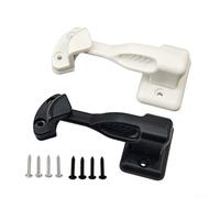 Fermaporta per roulotte con design girevole per porte di roulotte, barche e mobili dove il posizionamento della porta è importante (bianco)