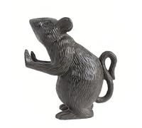 Fermaporta per topi in ghisa, decorazione rustica, decorazione per esterni, fermalibri in ferro vintage su superficie del pavimento, per casa, ufficio, camera da letto, fermalibri pesanti