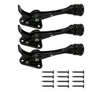 Fermaporta pesante in lega di zinco con base in gomma antiscivolo, protezione da parete, fermaporta per uso commerciale e domestico, blocco porta che riduce il rumore