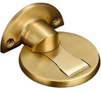 Fermaporta, Porta in acciaio inox Sper, installazione a terra senza perforazioni, multicolore(Gold)
