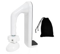 Fermaporta portatile, blocco porta interno, blocco porta regolabile, dispositivo di sicurezza portatile, serratura da viaggio, per hotel, appartamento, bianco