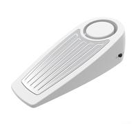 Fermaporta portatile con sirena da 130 dB, cuneo di sicurezza a batteria per viaggi, hotel, casa, dormitorio, per la sicurezza di stanze da 5-25 mm su tutti i piani (bianco)