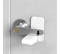 Fermaporta portatile da viaggio con sirena integrata da 120 dB per casa, hotel, appartamento, sicurezza, installazione rapida, sicurezza personale per occupazione individuale