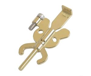 Fermaporta portatile in acciaio inox per viaggi e uso domestico, chiusura di sicurezza per autodifesa, con design a farfalla, sicurezza antifurto per vivere da soli, (oro)