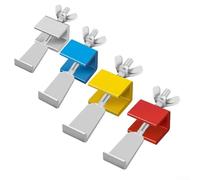 Fermaporta portatile per porte con apertura verso l'interno, regolabile, in acciaio inossidabile 304, in lega di alluminio, installazione senza attrezzi, compatto, sicurezza da viaggio, design a