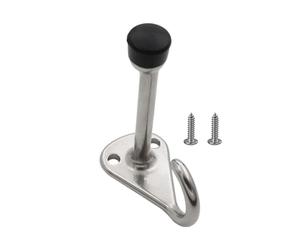 Fermaporta | Protezione per porta in acciaio e silenziosa - Con in acciaio e smorzamento come porta e fermaporta - per bagno, camera da, appartamento e sicurezza