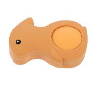 Fermaporta Ragazzo Ragazza a Pavimento Coniglio Arancione in Plastica | Design Cartoon Anti Pizzicamento, Facile da Posizionare, per Porte Domestiche e Uso Quotidiano
