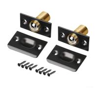 Fermaporta regolabile con cuscinetti a sfera, confezione da 4, chiusura a sfera in ottone caricato a molla per porte interne, design invisibile, struttura in acciaio inossidabile resistente (paraurti