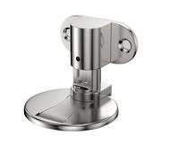 Fermaporta regolabile da 1 pezzo, fermaporta anti-collisione senza punzonatura, invisibile for pavimento del bagno Per Uffici E Camere Da Letto(Silver)
