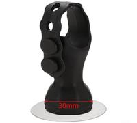 Fermaporta regolabile in silicone con forte aspirazione magnetica, montaggio senza trapano per chiusura della porta anti-collisione e silenziosa, 5 x 3 x 7 cm (nero)