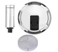 Fermaporta regolabile resistente adatto per l'installazione a pavimento sulla porta per il fondo, con riduzione del rumore e resistenza al vento per proteggere le porte (argento brillante)