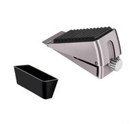 Fermaporta regolabile resistente con base antiscivolo, progettato per metallo e doppie porte, soluzione affidabile per una forte resistenza al vento (grigio)