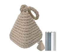 Fermaporta resistente, fermaporta ponderato con maniglia, blocco versatile per porte e organizzazione di libri, a sicuro per animali domestici con base che non lascia segni (grigio)