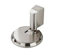 Fermaporta resistente per interni, montaggio a pavimento, nessuna perforazione, leva regolabile in altezza per montaggio a fessura della porta con design resistente antivento (argento)