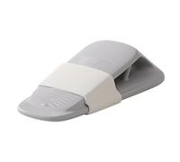 Fermaporta retrattile, 12,3 x 5 x 2,5 cm, in gomma PP-TPE, cuneo con staffa da parete, antiscivolo, antivento, per tutti i tipi di pavimento, uso residenziale e ufficio (grigio)