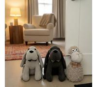 Fermaporta riempito di pietre/decorazione per la casa, fermaporta pesante a forma di cane e pecora, antisbattimento, antivento, antiscivolo, fermaporta decorativo in tessuto, fermo di per porta per ca