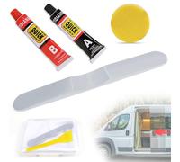 Fermaporta Scorrevole Fermaporta per Camper in Alluminio 64 x 9 mm Set Fermaporta Scorrevole Compatibile con Sprinter Fiat Ducato Ford Transit VW Crafter Camper Crafter