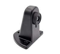 Fermaporta scorrevole - fermaporta per chiusura del cancello scorrevole - fermaporta di protezione a vite - Altezza regolabile finitura nera opaca - Produzione e qualità francese