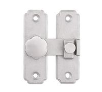 Fermaporta, serratura scorrevole antica in acciaio inox, 2 pezzi, piccoli fermi scorrevoli in metallo per finestre e ante di armadi (argento, 180 gradi)