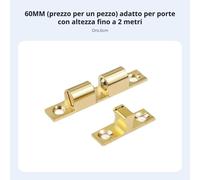 Fermaporta sfera rame regolabile