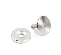 Fermaporta Silenzioso 14.5mm per Armadi Cucina | per acciaio laminato a per freddo, placcatura anti-ruggine, nel per tempo, resistenza usura, metallo solido