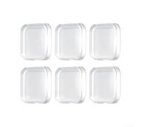 Fermaporta silenzioso in silicone, confezione da 6, trasparente | Materiale PU, forma, impugnatura antiscivolo, dimensioni 4,2 x 1 cm, prestazioni di lunga durata