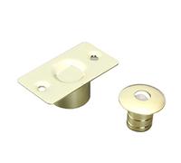 Fermaporta silenzioso, resistente, anti-vento, per installazione nascosta, in acciaio inox, antiruggine