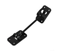 Fermaporta statico a molla con struttura in nylon resistente per un fissaggio affidabile della porta su camper, roulotte e barche (nero)