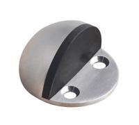 Fermaporta tartarugato in acciaio inox, anti-collisione fermaporte | Limitatore superiore e inferiore della porta, porta in vetro e fermo a terra in gomma.
