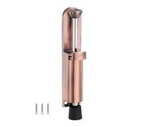 Fermaporta telescopico a molla, in acciaio inox, con pedale, per casa, garage, patio (bronzo rosso)