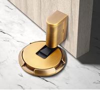 Fermaporte da Terra, Fermaporta Magnetico Regolabile e Silenzioso con Viti Nascoste e Supporto Adesivo, Ideale per Uffici, Camere da Letto, Cucine, Hotel e Balconi