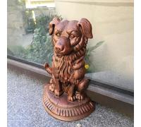 Fermaporte Fermaporta in Ghisa Bronzo Antico Fermaporta per Cani, Peso per Tenere La Porta Aperta, 3,85kg Cuneo per Porta In Ghisa per Esterni, Giardino, Soggiorno