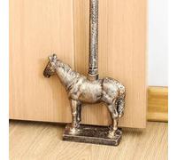 Fermaporte Fermaporta in Ghisa Fermaporta Portatile A Forma Di Cavallo con Maniglia, Casa Patio Peso per Porta Fermaporta per Porte Pesanti, Design Antico Vintage, Alto 55cm