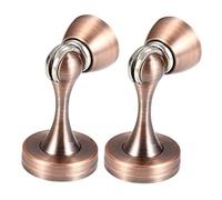 fermaporte Fermaporta magnetico, confezione da 2, fermaporta magnetico, montaggio a pavimento, montaggio a parete, chiusura magnetica for mantenere le porte aperte pavimento(Antique red bronze)