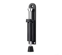 Fermaporte Pedale Lega di Zinco Antiscivolo Regolabile | Lega di zinco robusta, meccanismo pedale per facile, base gomma antiscivolo, regolazione angolo libero, interno (Black)