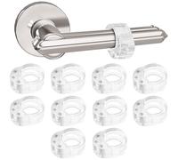 Fermaporte per Maniglie,10 pezzi PVC Silicone Anti Protettori Ferma PVC Paraurti per Maniglia Della Porta Paraspigoli per Porta Fermaporta per Porta Trasparente per Casa Proteggere Pareti e Mobili