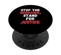 Fermare il genocidio, difendere la giustizia PopSockets PopGrip Adesivo