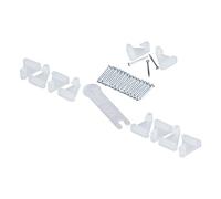 Fermart Conf. 10 Ganci In Nylon Da Parete A 3 Punte