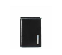 Fermasoldi con porta carte di credito e protezione anti-frode RFID Piquadro Blue Square, nero - Tabella Colori: Nero
