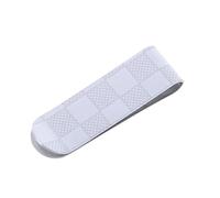 Fermasoldi per gli uomini, 10 pezzi, in acciaio inox, clip per banconote a quadri, per viaggi d'affari