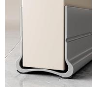 Fermaspifferi per porte, 36" Fermaspifferi per la parte inferiore della porta, piega e adesivo, riduzione del rumore a doppio strato, protezione dalle intemperie per porte per(B,Gray)