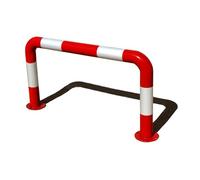 Fermata Di Parcheggio A Forma Di U, L-80/100 Cm, Guardrail For Officine In Tubi D'acciaio, Diametro Del Tubo: 8,9 Cm, For Parcheggi Di Ospedali, Fabbriche(100x50cm)