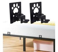 Fermate materasso antiscivolo con AdjuFor larghezza stabile da 0 4 a 1 3 per telai di letti in metallo e molle a scatola, cuscinetti antiscivolo design zampa, confezione da 2 pezzi