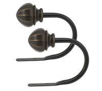 Fermatenda Decopolitan Facet Ball, coppia, bronzo vintage