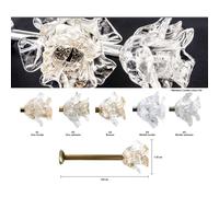 FERMATENDA FIORE REGGI TENDA EMBRASSE GANCIO PARETE IN VETRO A FORMA ORCHIDEA